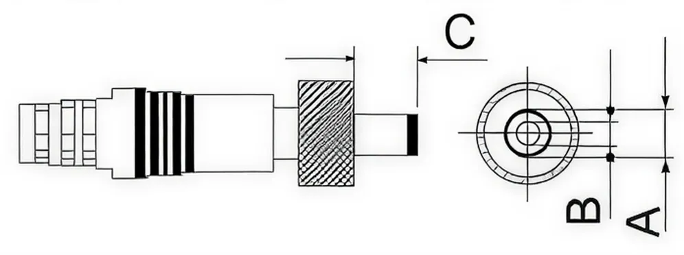 DC plug with Screw