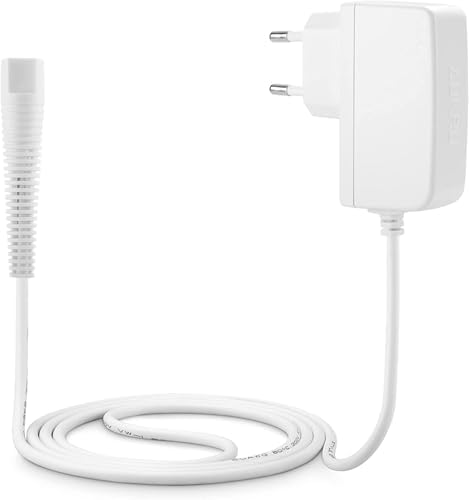 Aukru 12V Netzteil Ladekabel für Braun Series 5 7 9 Silk-épil Epilierer Ladyshave MN für Braun Silk-épil 3-170 Epilierer, IPL Silk-Expert Pro 5,Silk-épil 9-890-Weiß