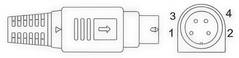 Power-Mini Din 4Pin Lock