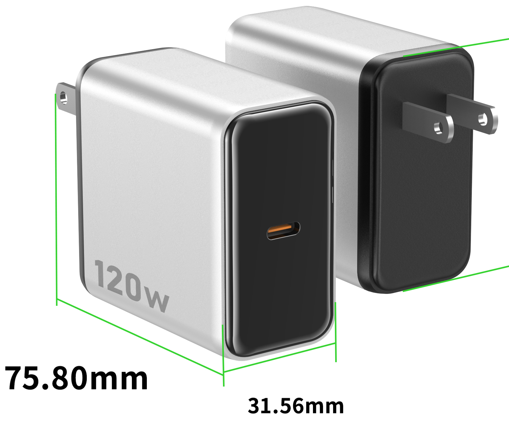 120W Single Type-C (US Plug)