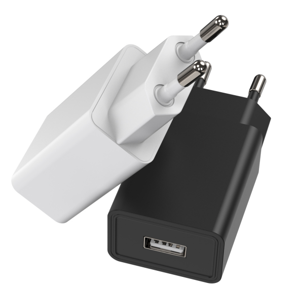 Aukru M4 Series Universal USB Adapter (EU / US / AU) - M4-0510 EU 5V 1A (White & Black) - Aukru Wholesale Power Supply