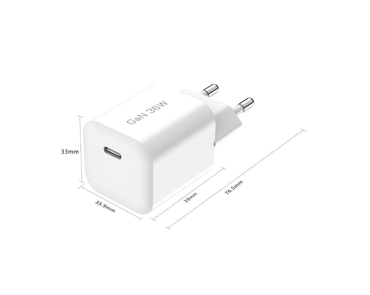 MINI 36W 1A1C Dual Port (EU Plug)