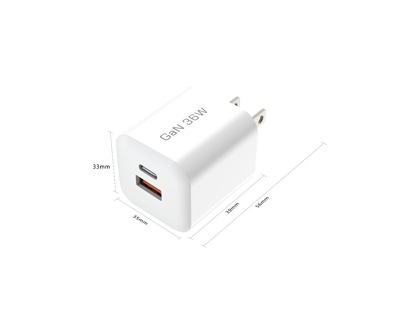 MINI 36W 1A1C Dual Port (US Plug)