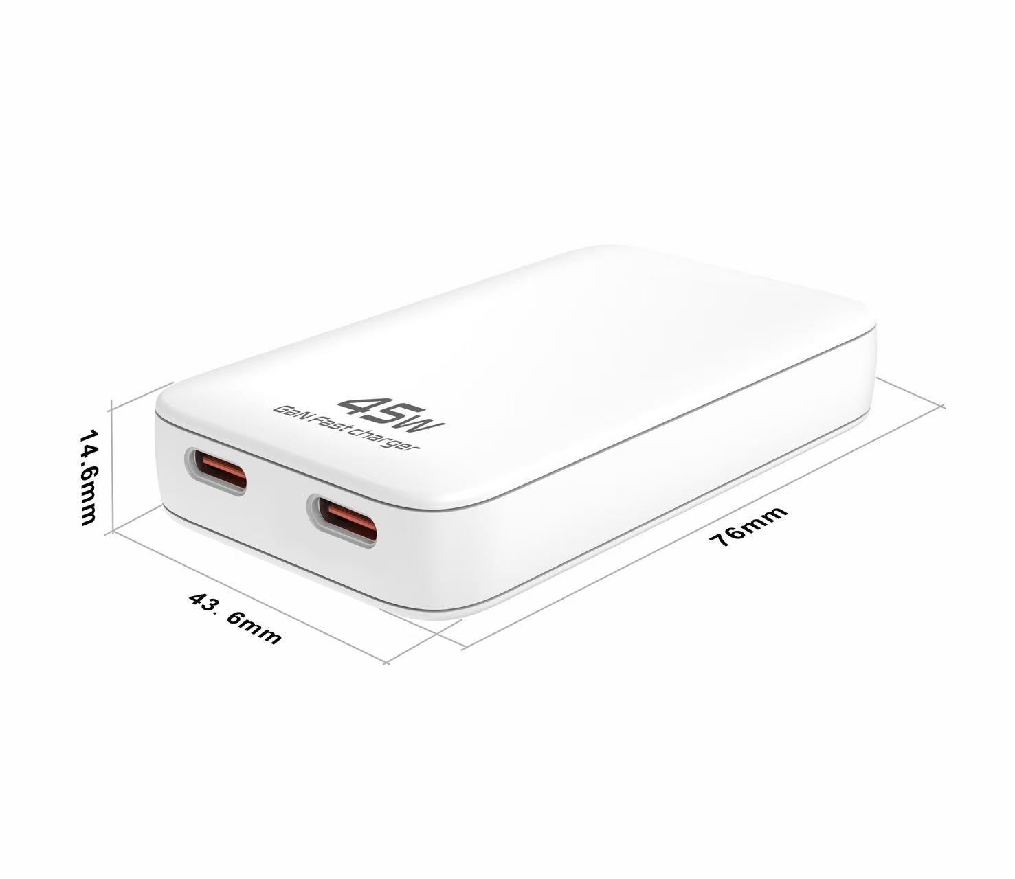 45W GaN Dual Type-C (Foldable Plug)