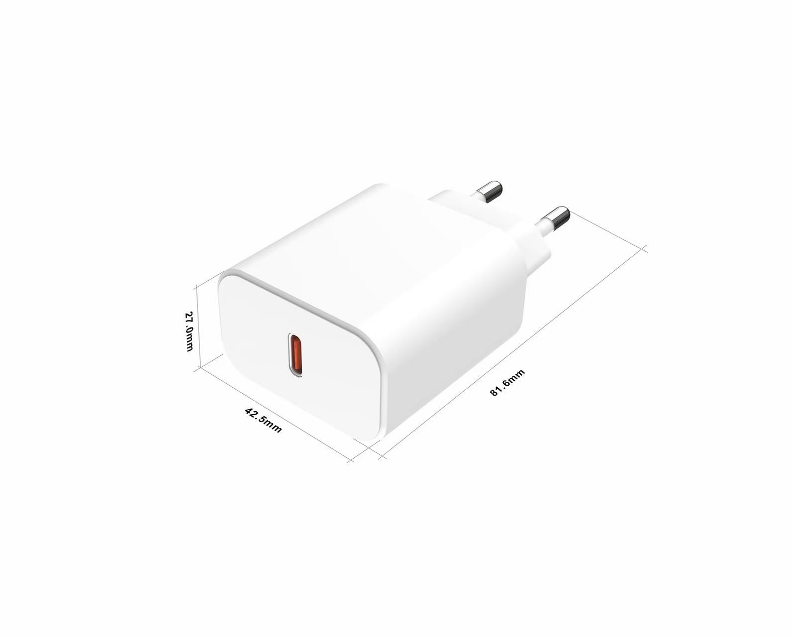 Aukru X6 Series Fast USB Charger (EU / US / UK) - X6 Single Type-C (EU Plug) - Aukru Wholesale Power Supply